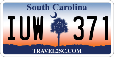 SC license plate IUW371