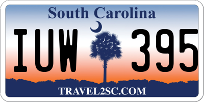 SC license plate IUW395