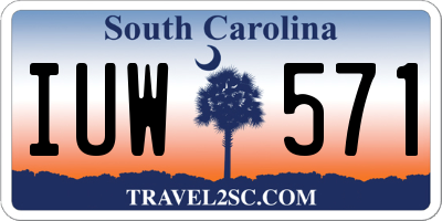 SC license plate IUW571