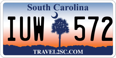 SC license plate IUW572