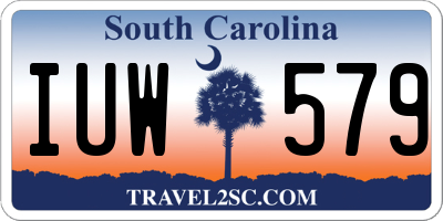 SC license plate IUW579