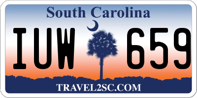 SC license plate IUW659