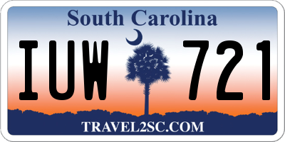 SC license plate IUW721