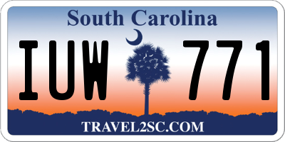 SC license plate IUW771