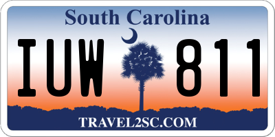 SC license plate IUW811