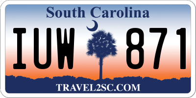 SC license plate IUW871
