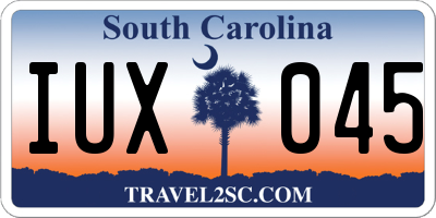 SC license plate IUX045
