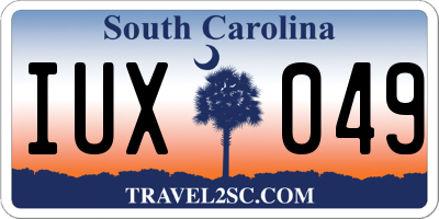 SC license plate IUX049