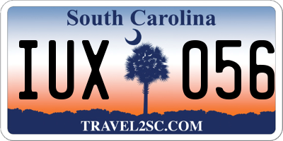 SC license plate IUX056