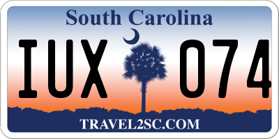 SC license plate IUX074