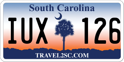 SC license plate IUX126