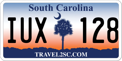 SC license plate IUX128