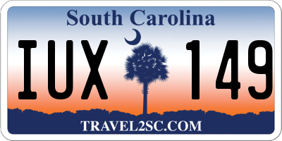 SC license plate IUX149