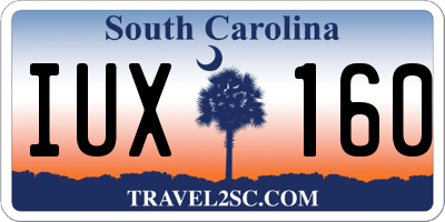 SC license plate IUX160