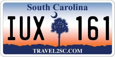 SC license plate IUX161
