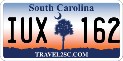 SC license plate IUX162
