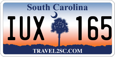 SC license plate IUX165