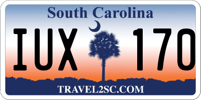 SC license plate IUX170