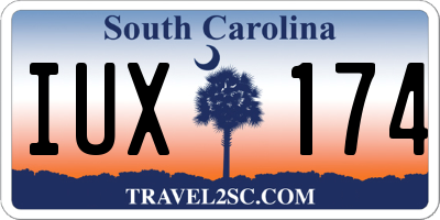 SC license plate IUX174