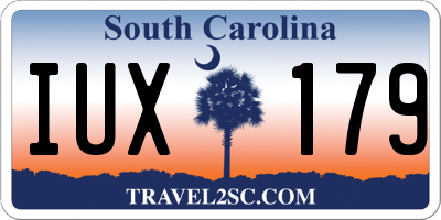 SC license plate IUX179