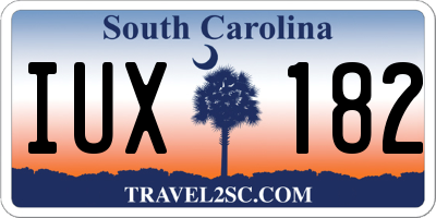 SC license plate IUX182