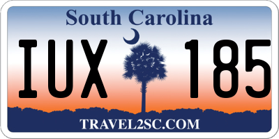 SC license plate IUX185