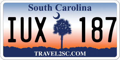 SC license plate IUX187