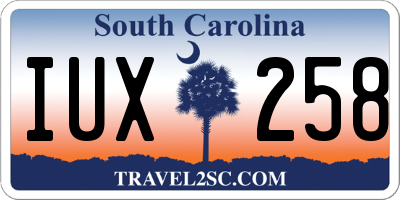 SC license plate IUX258