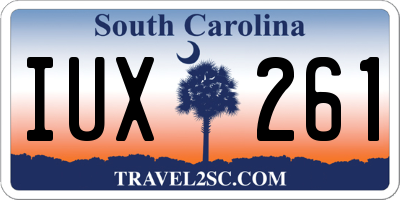 SC license plate IUX261