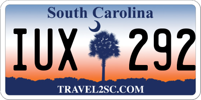 SC license plate IUX292
