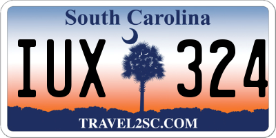 SC license plate IUX324