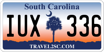 SC license plate IUX336