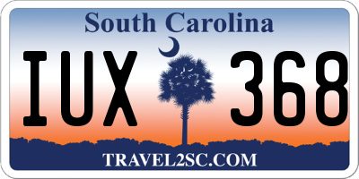 SC license plate IUX368