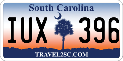 SC license plate IUX396