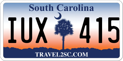 SC license plate IUX415