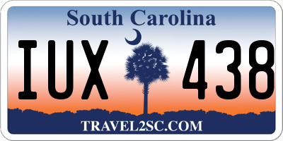 SC license plate IUX438