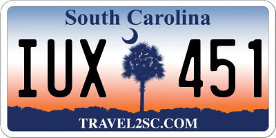 SC license plate IUX451