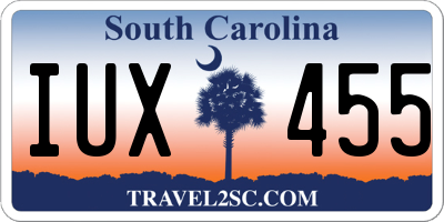 SC license plate IUX455