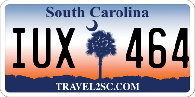 SC license plate IUX464