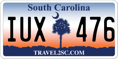SC license plate IUX476