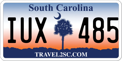 SC license plate IUX485
