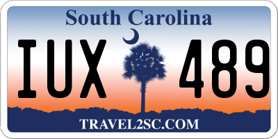 SC license plate IUX489