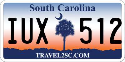 SC license plate IUX512