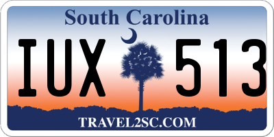 SC license plate IUX513