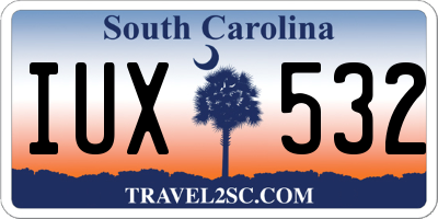 SC license plate IUX532