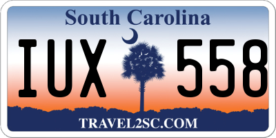 SC license plate IUX558