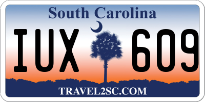 SC license plate IUX609