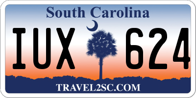 SC license plate IUX624