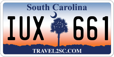 SC license plate IUX661