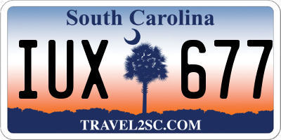 SC license plate IUX677